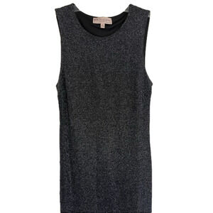 𝅺PHILOSOPHY Black & Silver Midi Cocktail Dress Size M